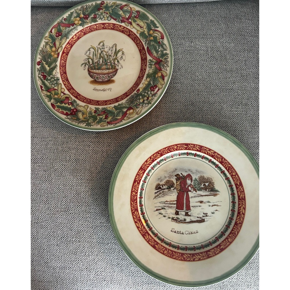 Villeroy & Boch Festive Memories Service Plate (Charger)  Santa & Snowdrop